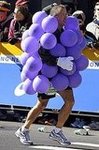 Grape Costume in the NYC Marathon
