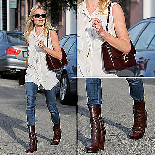 Kate Bosworth Wearing Equipment Blouse November 4, 2011