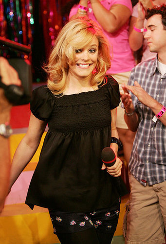 Rachel visited the set of TRL in August 2005.
Rachel visited the set of TRL in August 2005.