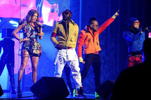 The Black Eyed Peas were cool and colorful during their 2010 performance.
The Black Eyed Peas were cool and colorful during their 2010 performance.