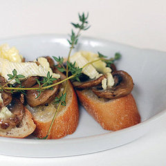 Mushroom and Brie Bruschetta