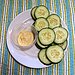 Hummus and Cucumber Slices