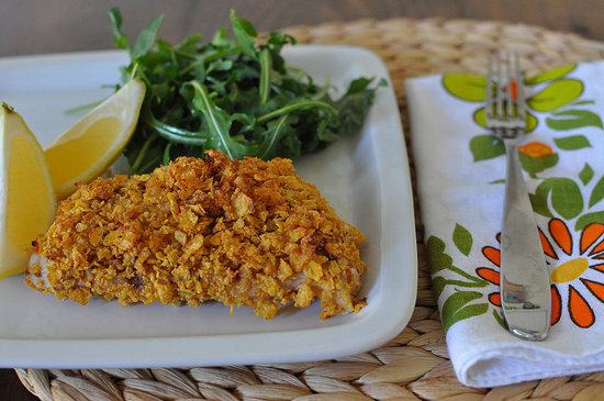 Healthy Cornflake-Crusted Snapper