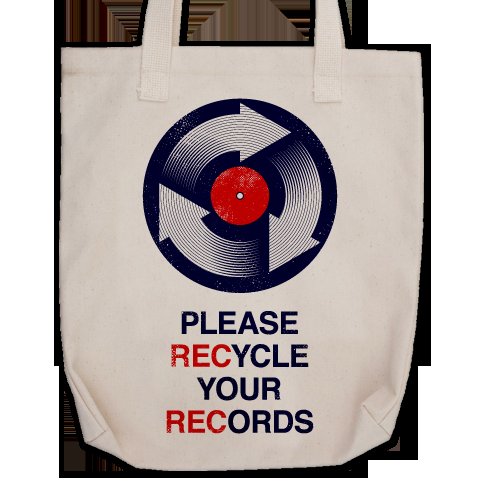 Recycle Your RECords Tote Bag