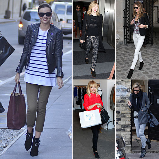 Celebrities Wearing Booties Winter 2011 Celebrities Wearing Booties Winter 2011