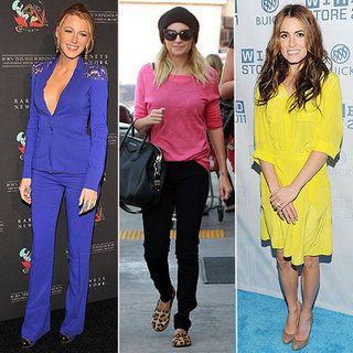 Celebrities Wearing Bright Colors Winter 2011