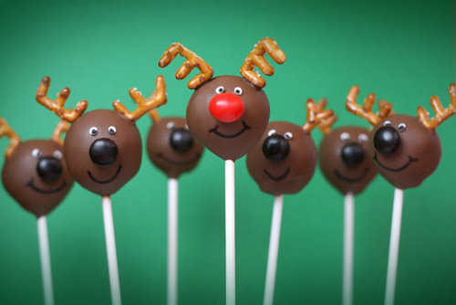 Rudolph the Red-Nosed Reindeer Cake Pops Rudolph the Red-Nosed Reindeer Cake Pops