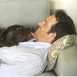 Michael Vartan and Dog Millie Picture For Letters to My Dog