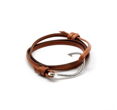 Brown Leather Hook Bracelet Brown Leather Hook Bracelet