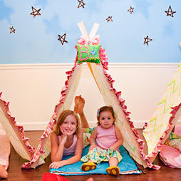 Camping-Themed Sleepover Party For Girls
