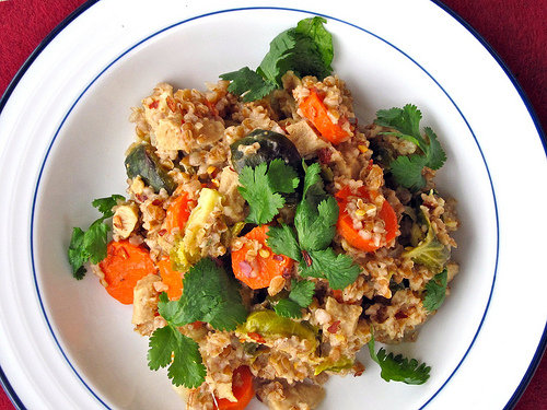 Barley Risotto With Winter Veggies and Chick'n Barley Risotto With Winter Veggies and Chick'n