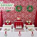 Classic Holiday Dessert Table