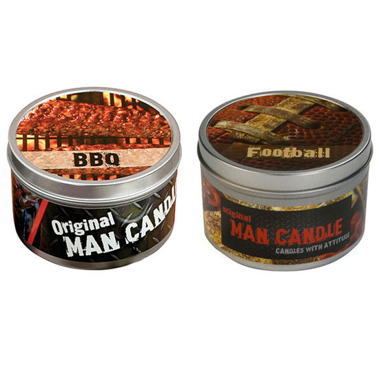 BBQ Scented Man Candle and Football Scented Candle ($12 Each)