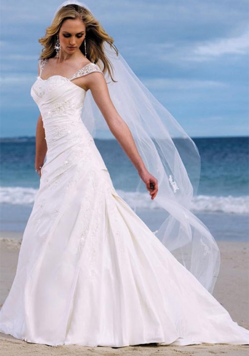 homemade wedding dress for beach