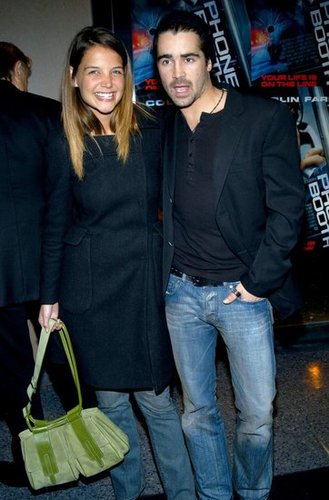 Katie Holmes posed with her Phone Booth costar Colin Farrell at the film's NYC screening in March 2003.
Katie Holmes posed with her Phone Booth costar Colin Farrell at the film's NYC screening in March 2003.