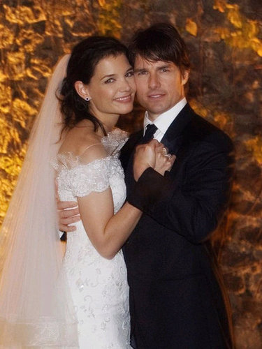 Katie Holmes and Tom Cruise were the picture of happiness on their wedding day in November 2006.
Katie Holmes and Tom Cruise were the picture of happiness on their wedding day in November 2006.