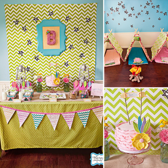 A Girlie Camping-Themed Birthday Party A Girlie Camping-Themed Birthday Party
