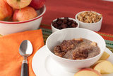 Crock-Pot Apple Crumble Breakfast Pudding