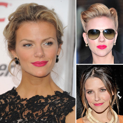 Celebrities Wearing Hot Pink Lipstick