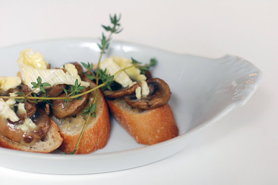 Mushroom and Brie Bruschetta Mushroom and Brie Bruschetta