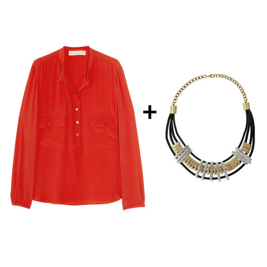 Silk Blouses + Statement Necklaces Silk Blouses + Statement Necklaces