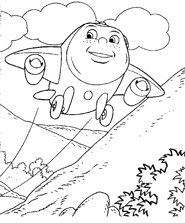 Jay Jay The Jet Plane Coloring Pages