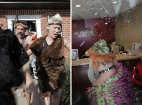 Bachmann Clinic Gets Glitter Bombed Bachmann Clinic Gets Glitter Bombed