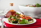 Spinach Salad with Tomato Vinaigrette