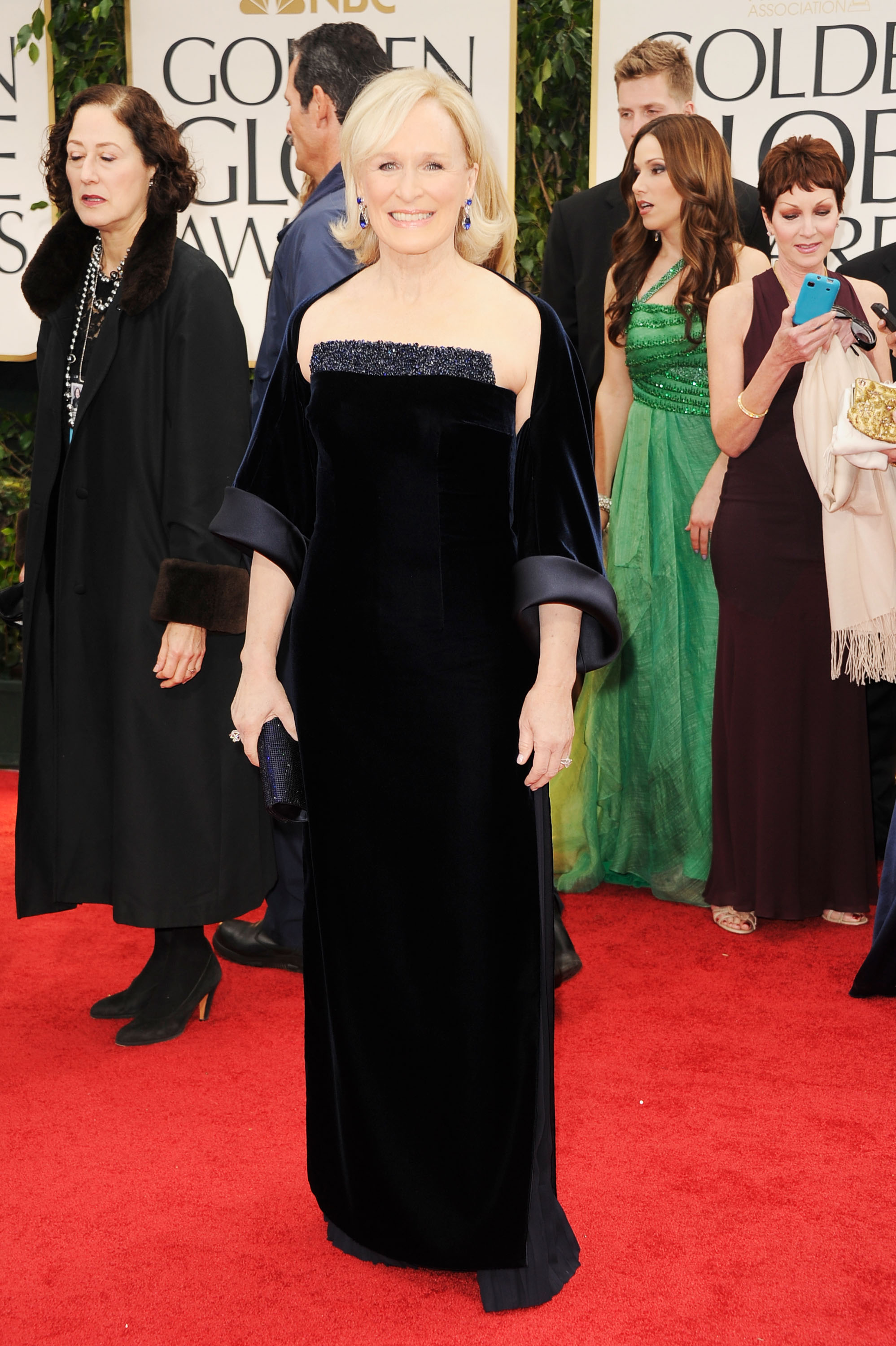 Glenn Close at the Golden Globes. Glenn Close at the Golden Globes.