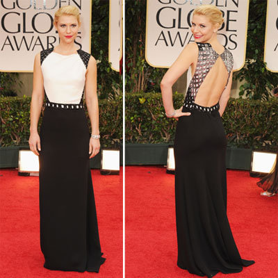 Claire Danes at Golden Globes 2012