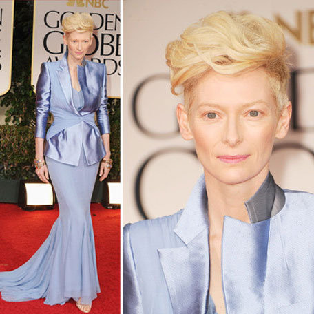 Tilda Swinton at Golden Globes 2012