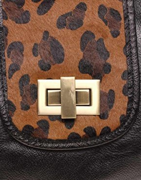 Oasis | Oasis Leopard Gladstone Bag at ASOS