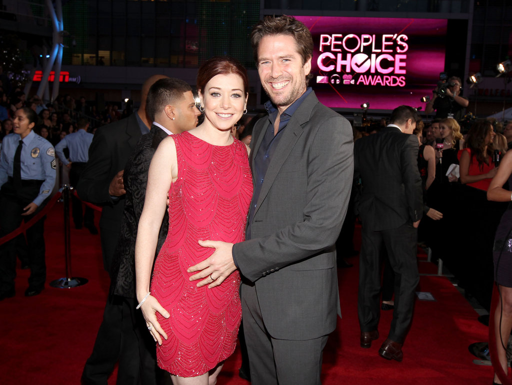 Alyson Hannigan and her husband at the People's Choice Awards.
Alyson Hannigan and her husband at the People's Choice Awards.