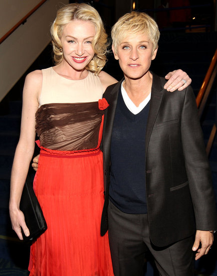 Portia de Rossi and Ellen DeGeneres Portia de Rossi and Ellen DeGeneres