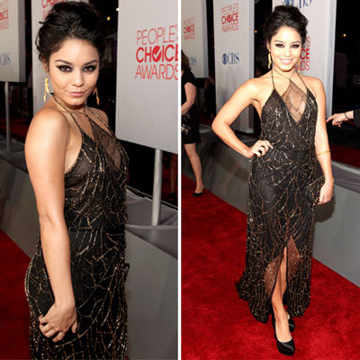Vanessa Hudgens in Jenny Packham at 2012 People's Choice Awards
