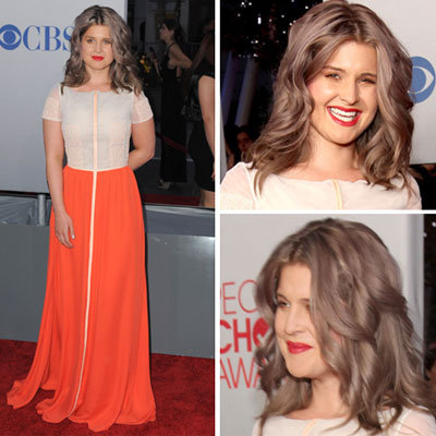 Kelly Osbourne in Colour Blocked Honor Gown on the 2012 People's Choice Awards Red Carpet