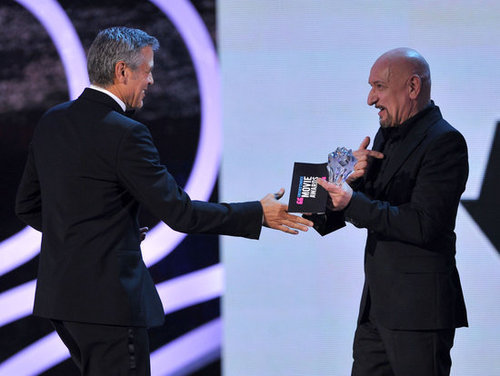 George Clooney and Ben Kingsley George Clooney and Ben Kingsley