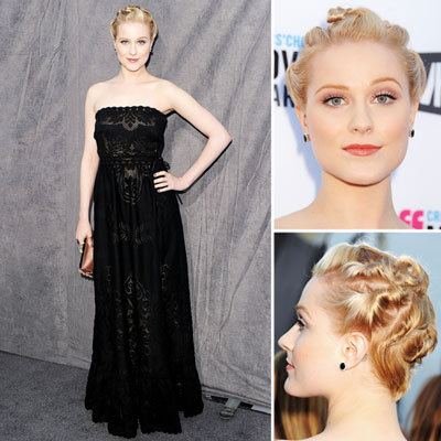 Evan Rachel Wood at Critics' Choice 2012