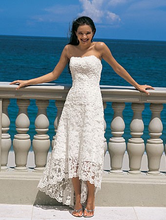 Strapless Beach Wedding Dresses