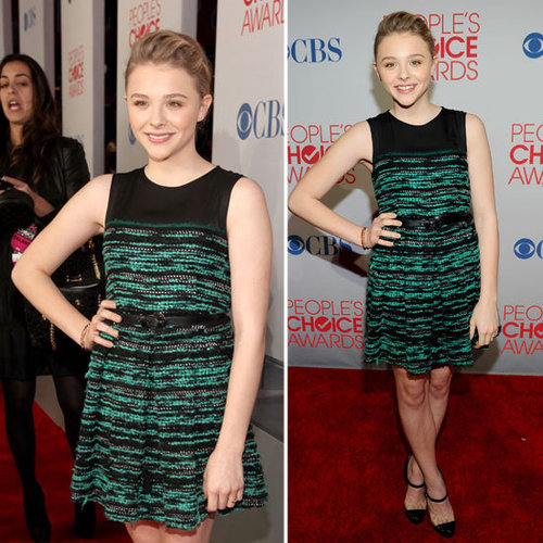 Pictures of Chloe Jane Moretz in Proenza Schouler Pre-Fall 2010 dress at the 2012 People's Choice Awards