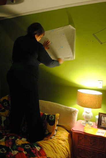 Putting up the Wall Decal