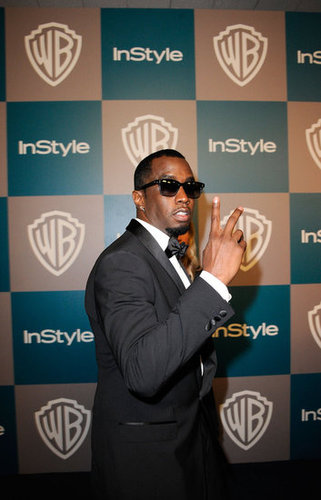 Diddy gave the peace sign on his way to InStyle's Golden Globes afterparty.
Diddy gave the peace sign on his way to InStyle's Golden Globes afterparty.