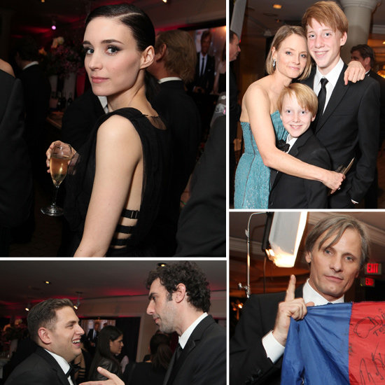 Rooney Mara Toasts Sony's Nominations With Sacha, Jodie, and Jonah Rooney Mara Toasts Sony's Nominations With Sacha, Jodie, and Jonah