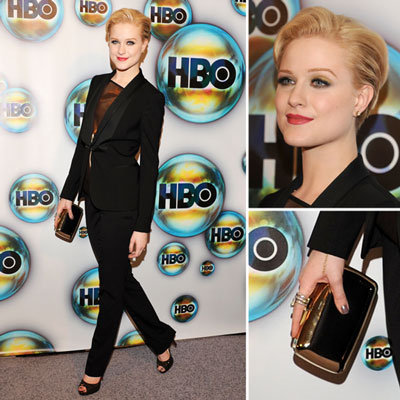 Evan Rachel Wood at HBO Golden Globes Afterparty 2012