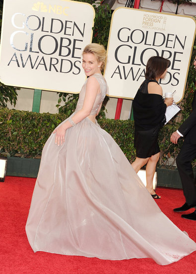 Piper Perabo Wears Theory Spring 2012 Collection at the 2012 Golden Globes