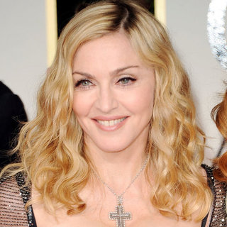 Madonna's 2012 Golden Globes Hair and Makeup Look