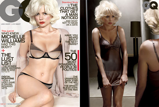 Michelle Williams in GQ. Michelle Williams in GQ.