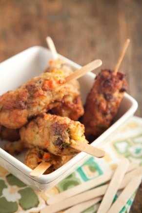 Deep-Fried Stuffing on a Stick Deep-Fried Stuffing on a Stick