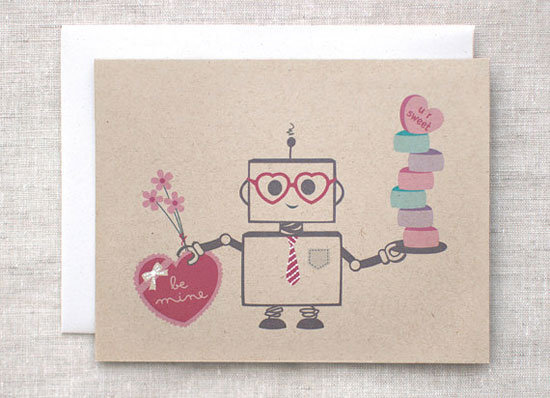 Robot Conversation Heart Valentine 