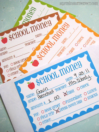 School Money Labels (Free) School Money Labels (Free)